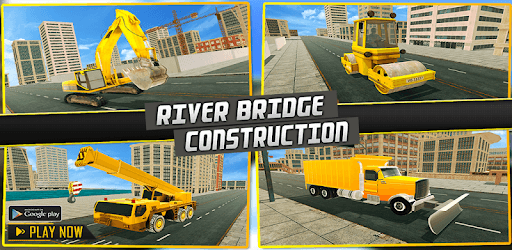 Heavy Duty Offroad River Bridge Construction Games PC screenshot