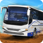 Tour bus hill driver transport icon