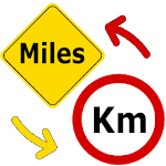 Miles to Kilometers / miles to km Converter icon
