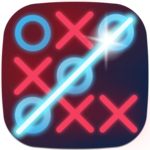 Tic Tac Toe x-o game Glitter GLOW for PC