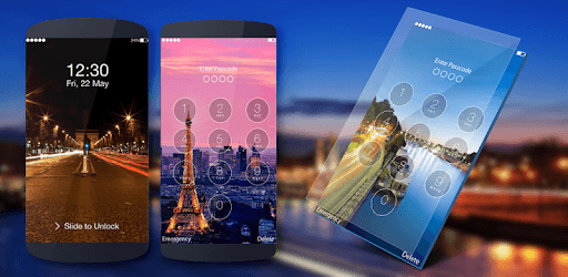 Paris Night Lock Screen PC screenshot