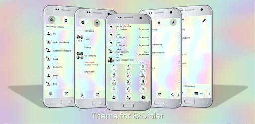 Dialer Holographic Gray Theme PC screenshot Dialer Holographic Gray Theme PC screenshot