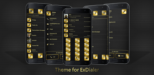 Dialer Metal Gold Dots Theme PC screenshot Dialer Metal Gold Dots Theme PC screenshot