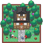 wallpaper: pixel pokemon village icon