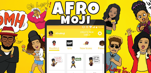 AfroMoji: African Afro Emoji Stickers Black PC screenshot