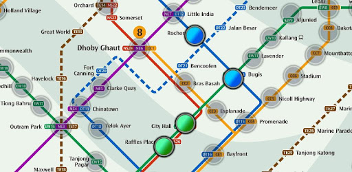 Singapore MRT Map Route(Subway, Metro Transport) PC screenshot
