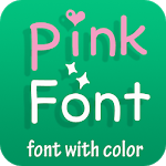 Pink Font for Oppo - Font with color style icon