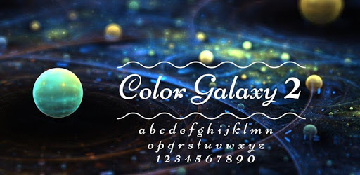 Color Galaxy 2 Font for FlipFont , Cool Fonts Text PC screenshot
