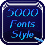 5000 Font Style Free icon