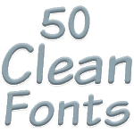 Fonts for FlipFont 50 Clean icon