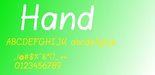Hand Fonts for FlipFont PC screenshot Hand Fonts for FlipFont PC screenshot