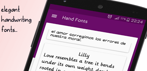 Hand fonts for FlipFont - with fonts resizer PC screenshot