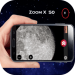 camera zoom moon icon