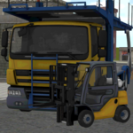 Forklift Cargo Truck Transport icon
