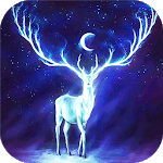 Night Bringer : Magic glowing deer live wallpaper for PC