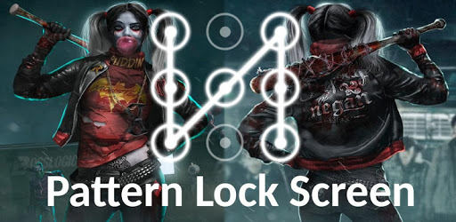 Harley Quin Pattern Lock Screen PC screenshot