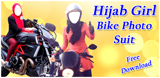 Hijab Girl Bike Photo Suit PC screenshot