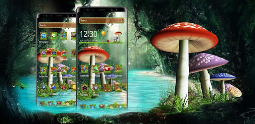 3D Mushroom Nature Theme PC screenshot