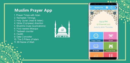 Muslim Prayer Timings - Azan Pro, Quran, Qibla PC screenshot