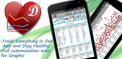 Diabetes, Blood Pressure, Health Tracker App PC screenshot