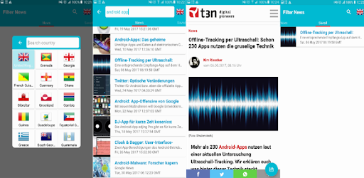 Filter news PC screenshot