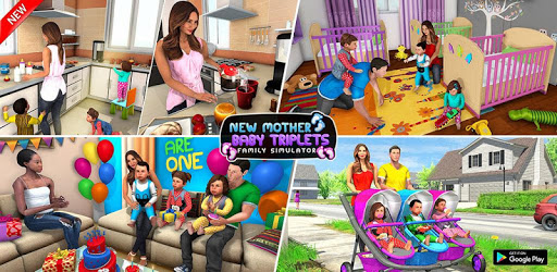 New Mother Baby Triplets Family Simulator PC screenshot