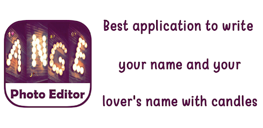 Photo Editor : Write your name with a candles PC screenshot