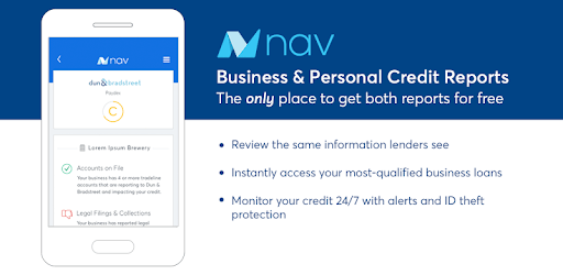 Nav: Business Credit & Finance PC screenshot
