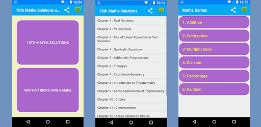 Maths X Solutions for NCERT PC screenshot Maths X Solutions for NCERT PC screenshot