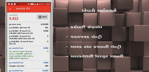 Income Tax Form 2017-18 - Gujarati PC screenshot Income Tax Form 2017-18 - Gujarati PC screenshot