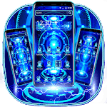 Neon Hologram Tech Theme for PC