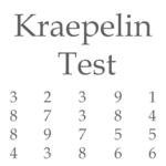 Kraepelin Test icon