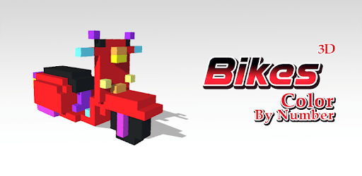 Bikes 3D Color by Number - Voxel Vehicles Coloring PC screenshot