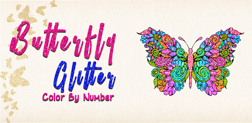 Butterfly Glitter Color by Number : Coloring Book PC screenshot