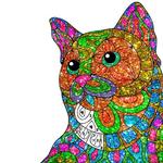 Cats Glitter Color by Number - Adult Coloring Book icon