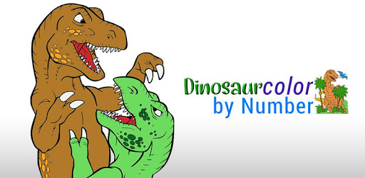 Dinosaur Color by Number - Animals Coloring Pages PC screenshot