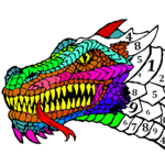 Dragons Color by Number - Animals Coloring Book icon