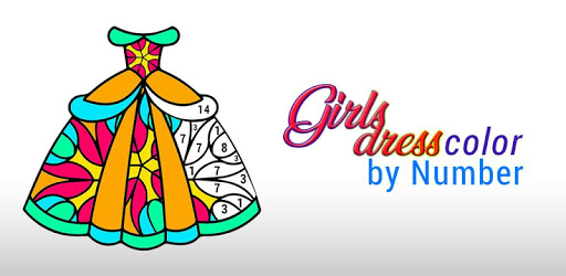 Girls Dress Color by Number: Fashion Coloring Book PC screenshot