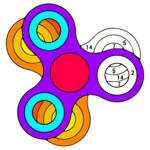 Fidget Spinnner Paint by Number - Adult Color Book for PC Fidget Spinnner Paint by Number - Adult Color Book for PC