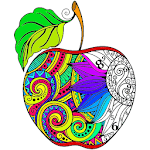 Fruits Color by Number: Healthy Coloring Book Page icon