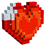Glitter Voxel - 3D Color by Number, Adult Coloring for PC