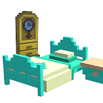 House Interior 3D Color by Number - Voxel Coloring icon