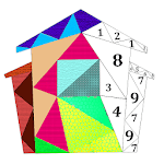 House Poly Art: Color by Number, House Puzzle Game for PC