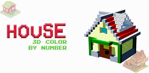 House 3D Color by Number - Voxel, Sandbox Coloring PC screenshot