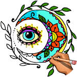Learn To Draw Tattoo - Glitter & Color Book Pages icon
