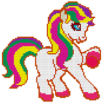 Little Pony Color by Number - Pixel Art No.Color for PC
