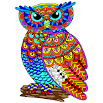 Owl Color by Number - Birds Coloring Book Pages icon