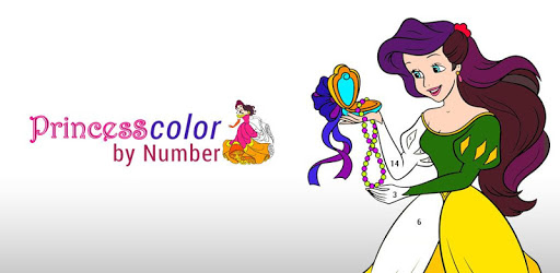 Princess Color by Number Book: Girls Coloring Book PC screenshot