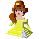 Princess 3D Color by Number: Voxel Coloring Book for PC