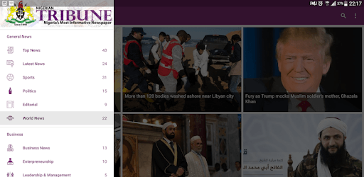 Nigerian Tribune Mobile PC screenshot